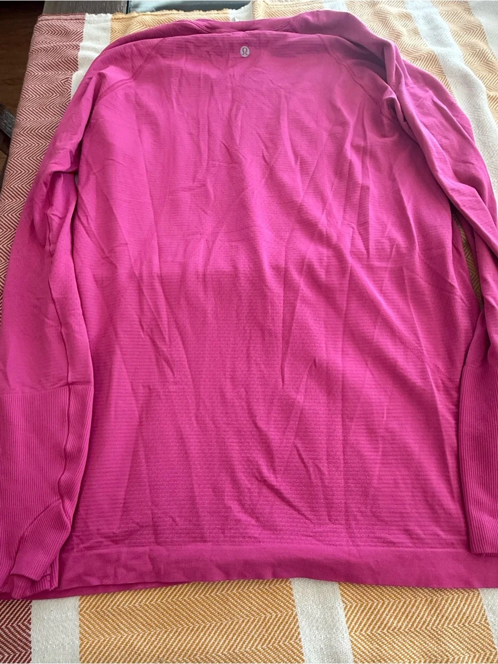 Lululemon Swiftly Tech Long Sleeve 2.0 Pink Running Top Size 12